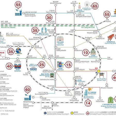 โรงแรมเอสลีด โอซาก้า สึรุฮาฮิ ภายนอก รูปภาพ